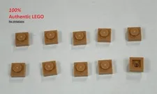 LEGO NEW 1x1 Medium Dark Flesh Plate (10x) 6215606 Brick 3024