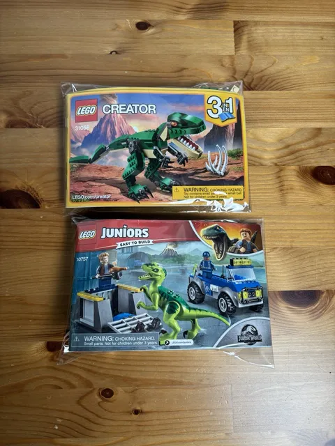 LEGO Juniors Raptor Rescue Truck Jurassic World & CREATOR 31058 Lot (Read Desc.)