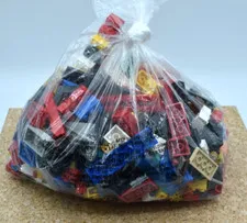 LEGO ASSORTED BLOCKS & PIECES, 650 GRAMS, PRE-OWNED, GOOD CONDITION