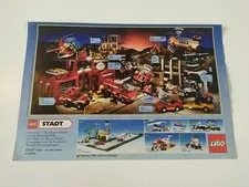 Rare Advertising Flyer Promotional Sheet LEGO City City 6389 6386 6396 6392 6376 1990
