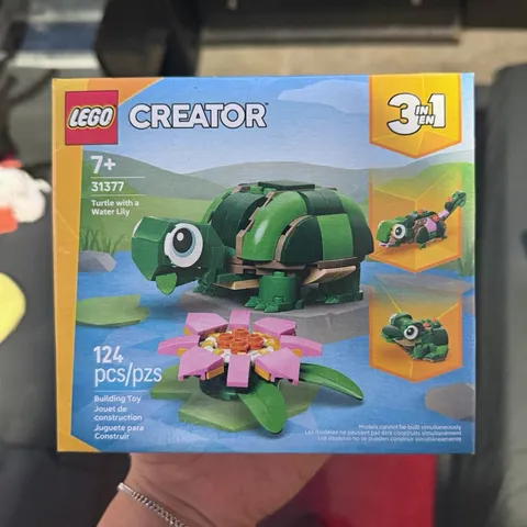 LEGO Creator 3in1 31377 Turtle with Water Lily Complete Set 124pc Ages 7+