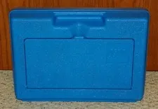 LEGO - Storage Case w/ Molded Handle & Panel Opening - 13" x 9.5" - Blue