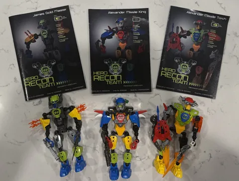 3 LEGO Hero Factory Recon Team Design Sets 11995 Black & Silver Chest Piece