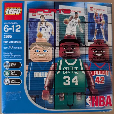 LEGO 3565 NBA Collectors 6 Set NEW Sealed Steve Nash Paul Pierce 2003 NOS