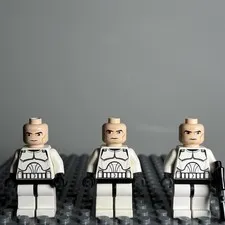 LEGO Star Wars Clone Trooper (Phase 1) Minifigure Authentic sw0201 Lot Of 3 2D
