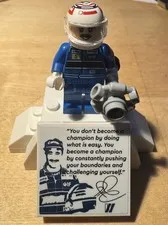 LEGO Icons Nigel Mansell Minifigure w/Trophy, Helmet+display Stand Twn519 10353