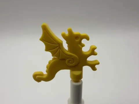 LEGO Part x47 - Yellow Minifigure, Plume Dragon - 1pc