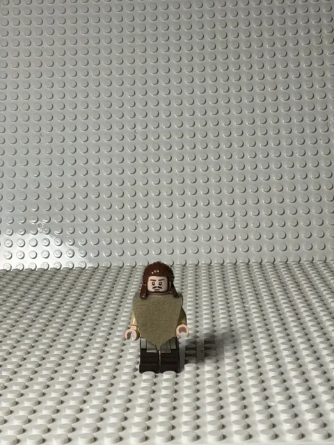 LEGO Star Wars Qui-Gon Jinn Minifigure Jedi Dark Brown Beard 75383 sw1334b D3