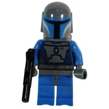 LEGO Star Wars Mandalorian Super Commando Minifigure sw0494 Clone Wars Blue Gray