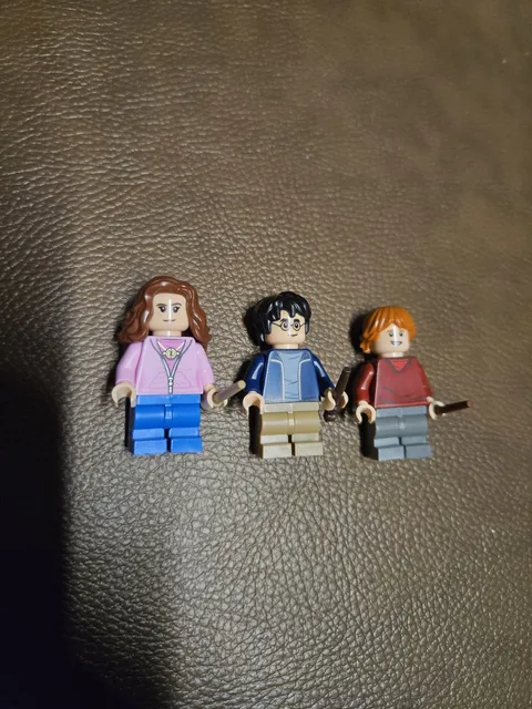 Lego Lot of 3 Harry Potter Minifigures from 75947 Hagrid's Hut Hermione Ron