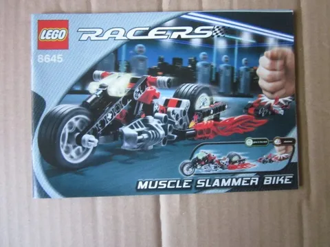 Lego Racers Building Instructions Instruction 8645 Muscle Slammer Bike