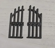Lego 2 Pearl Dark Gray Door 1x4x9 Arched Gate~Castle~Mario~Disney