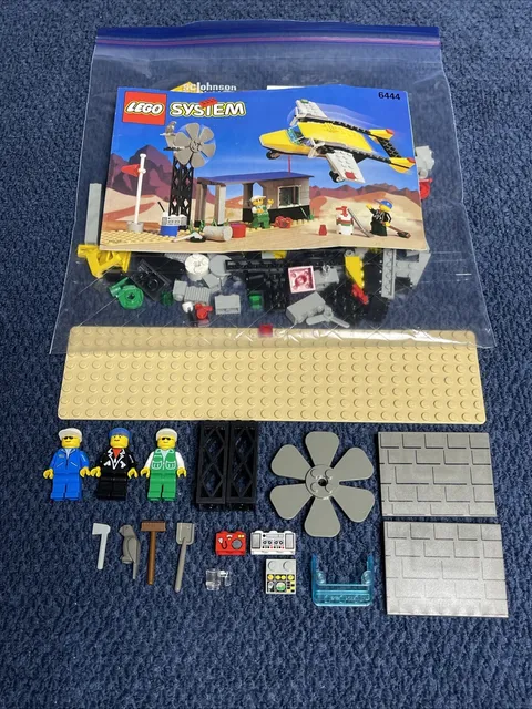 LEGO Town 6444 Outback Airstrip 100% Complete W/Instructions Good Shape