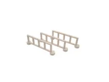 3 Lego® Duplo TRAIN City Nature Barrier Construction Site WHITE
