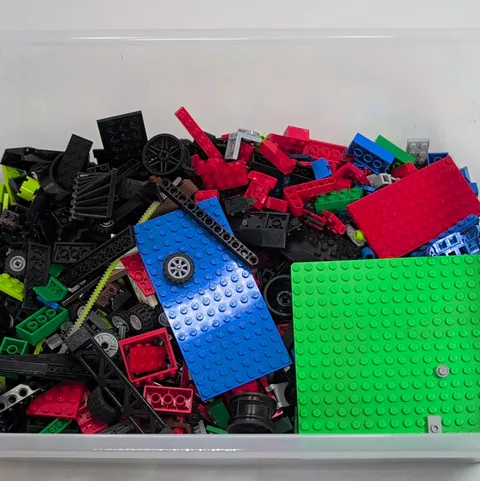 LEGO Bulk Lot Mixed Bricks Plates Wheels Tires & Parts Multicolor 2 Pounds
