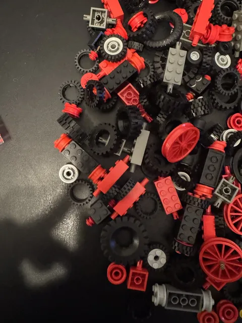 LEGO Lot of 1 Lb 6 oz Random Lego Wheels And Axles