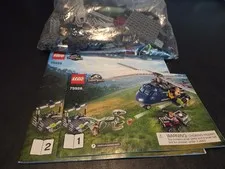 LEGO Jurassic World: Blue's Helicopter Pursuit (75928) - Complete