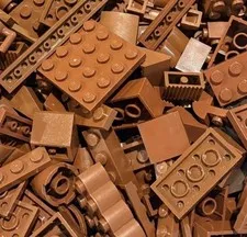 BROWN Lego Lot By Color  1/2 LB Pound 200 Pieces Sorted Bulk Buy More And Save!