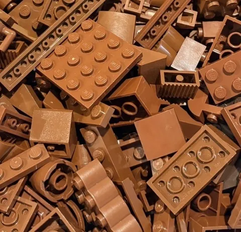 BROWN Lego Lot By Color  1/2 LB Pound 200 Pieces Sorted Bulk Buy More And Save!