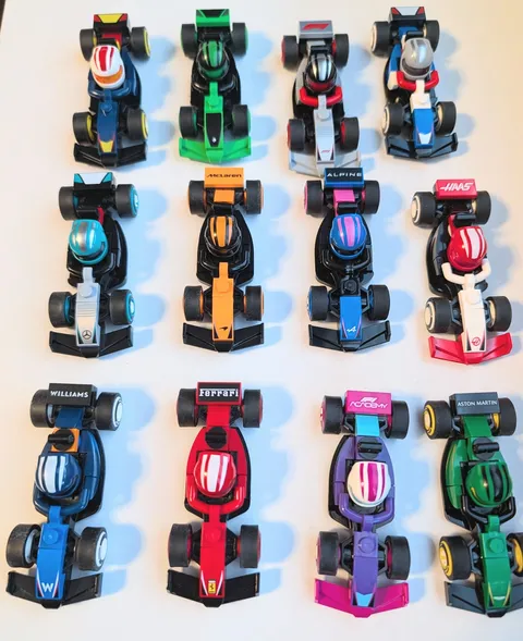 Complete Set of (12) Lego Formula F1 Collectible Race Cars 71049 Pre-Owned