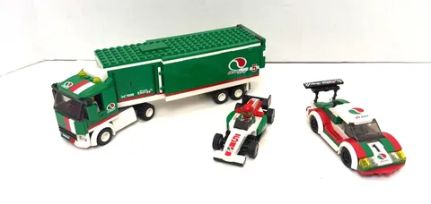 LEGO City 60025 Grand Prix Truck Octan Racing + 60053 Race Car Minifigure