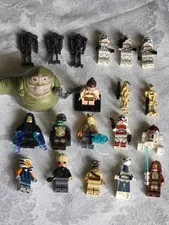 LEGO Star Wars Minifigure Lot w/ R2-D2 & Jabba the Hutt (As Pictured)