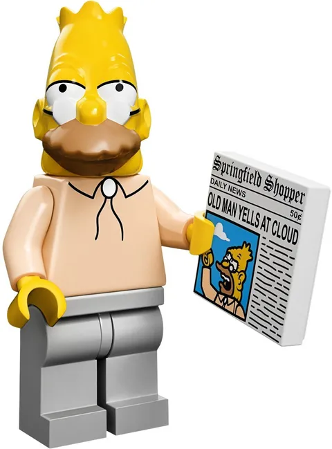 LEGO Minifigure: 71005 GRAMPA Simpsons SERIES 1 - NEW - See Description