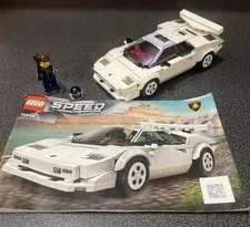 LEGO 76908 Speed Champions Lamborghini Countach Complete w/ Manual -Retired