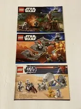 lego star wars #7956 #7957 #9490 instruction manuals only