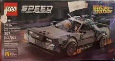 LEGO SPEED CHAMPIONS LEGO 77256 TIME MACHINE FROM BACK TO THE FUTURE.BOX DAMAGE