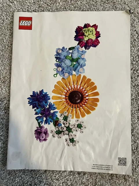 LEGO Icons Botanical Collection 10313 Wildflower Bouquet Instruction MANUAL ONLY