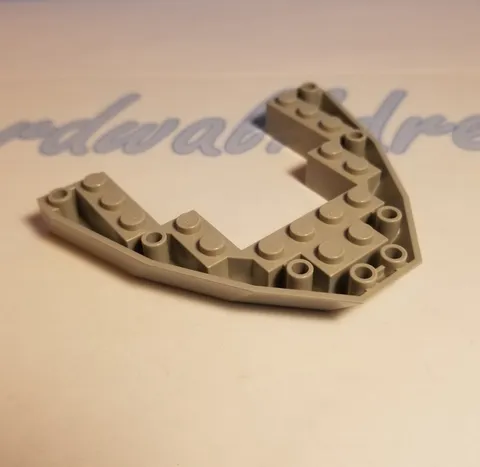 Lego Part 2622 Boat Bow Brick 8x10 Light Gray Vintage