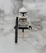 Lego Clone Trooper Minifigure Star Wars 10195 With Blaster No Cracks