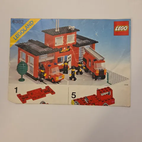 LEGOLAND Classic Town Fire 6385 Fire House Instruction Manual ONLY! Lego