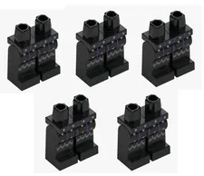 LEGO ® 5x knight legs black pants minifigure 6538814 112483 castle Viking New