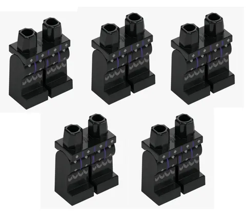 LEGO ® 5x knight legs black pants minifigure 6538814 112483 castle Viking New