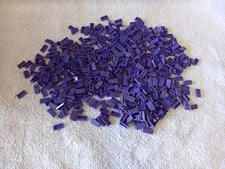 Over 450 1x2 DARK PURPLE Smooth Finishing Tile Brick Bricks ~ Lego ~ NEW