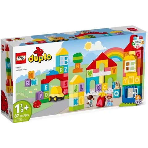 LEGO DUPLO 10935 Alphabet Town 87pcs Educational Building Toy Set