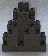 Lego Triangular Rock Wall Panel Piece Part 6083 dark Grey Gray RARE Castle. 