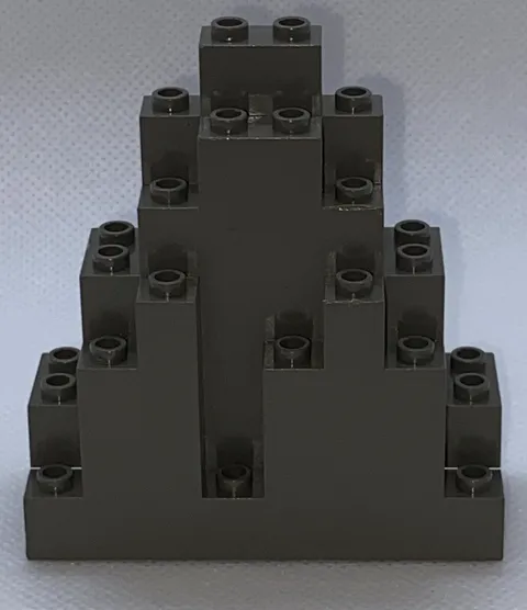 Lego Triangular Rock Wall Panel Piece Part 6083 dark Grey Gray RARE Castle. 
