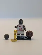 Michael Jordan Chicago Bulls Lego Custom Printed Minifigure Away NBA Champ