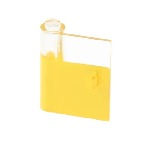 1x LEGO Door Panel Left 1x3x3 Yellow Transparent Window Vertical Handle 801pb03