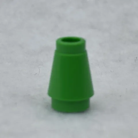 LEGO 4589b Bright Green Cone 1 x 1 with Top Groove (x1)