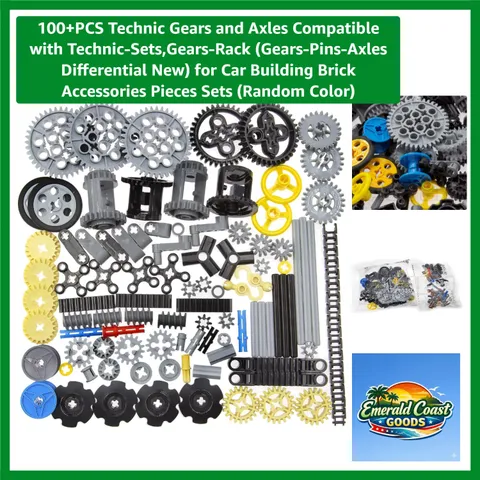 DIY 118 Piece Technic Gears Set - Compatible with LEGO for Creative Minds