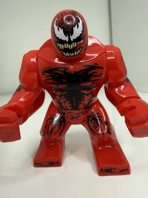 Big Fig Carnage Marvel Custom Minifigure Large Lego Compatible 