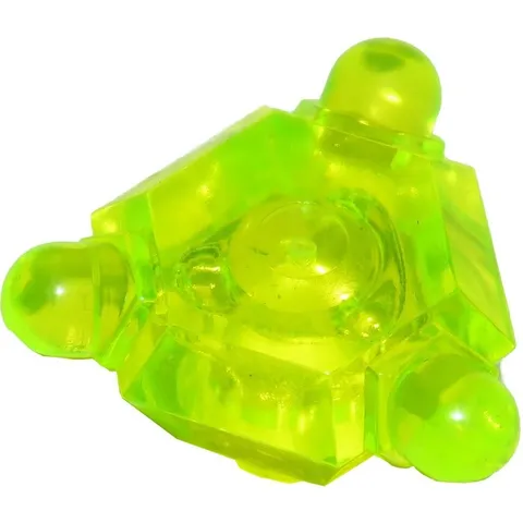 LEGO 2x Trans-Neon Green Rock 2 x 2 Crystal 3 Point inv.624