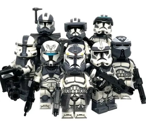 Star Wars Commander Custom Wolffe 104th Wolfpack 8 Battalion Trooper Clone- Lego