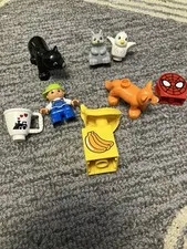 Lot Of 8 Random Lego Duplo Animal Figures Spider-Man  And Items
