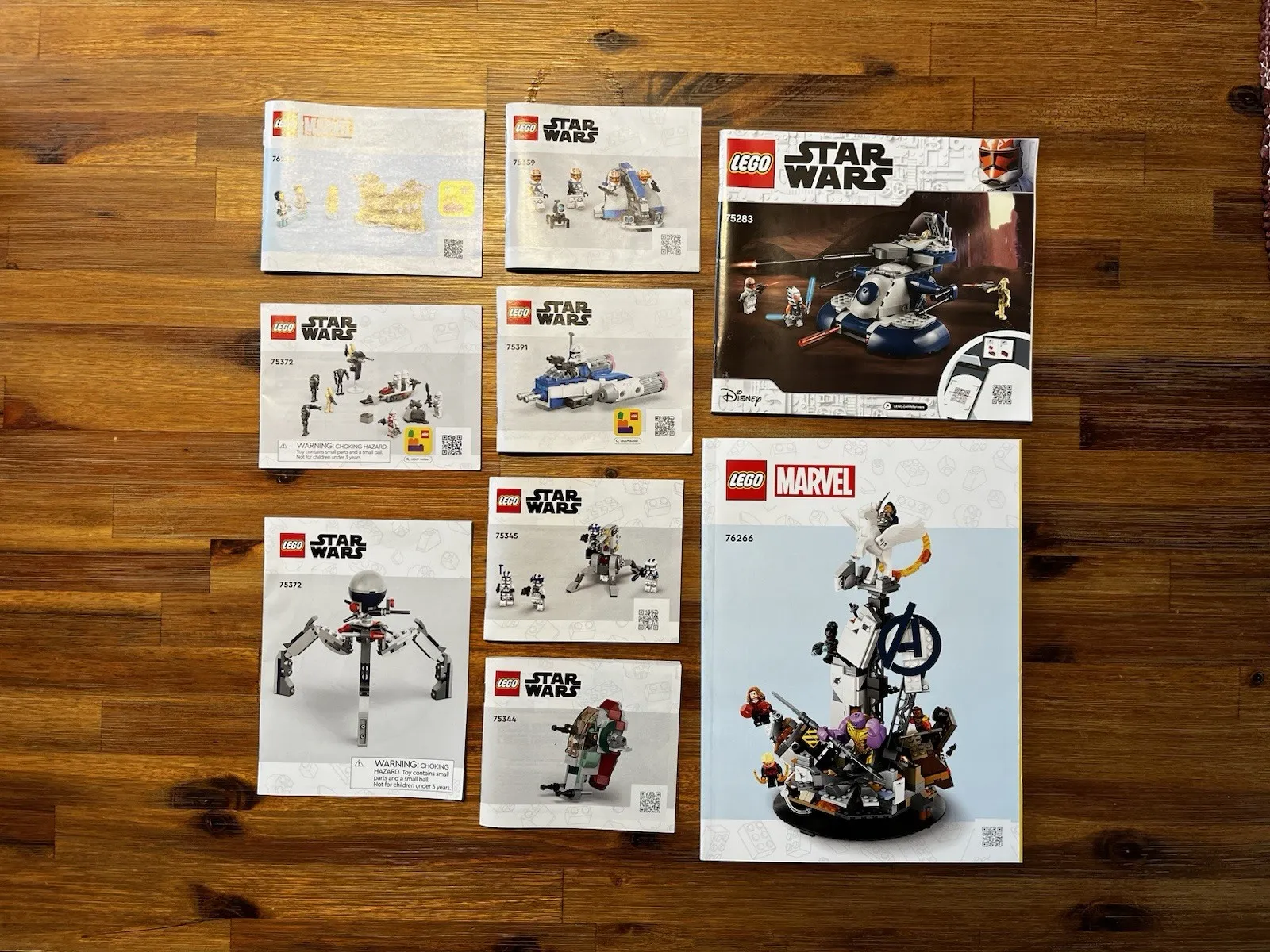 LEGO Star Wars + Marvel Instruction Bundle Lot of 9 - Great NEW Condition