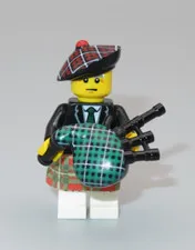 LEGO Bagpiper minifigure CMF collectible series 7 complete bagpipes